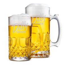 Bierfaust Beer Stein - Deep Etch - Etched Barware
