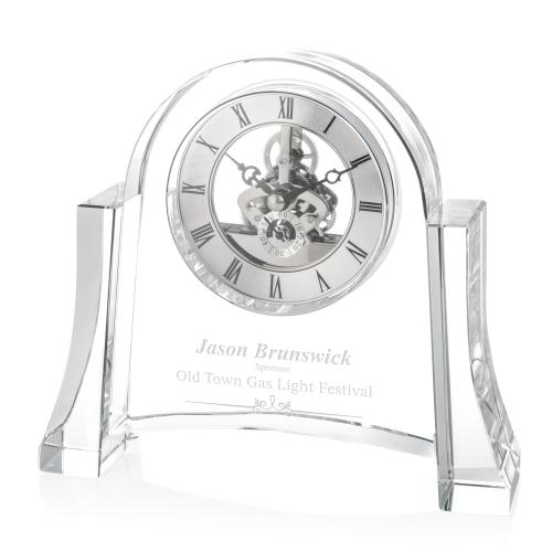 Corporate Recognition Gifts - Clocks - Sulfolk Clock - Silver