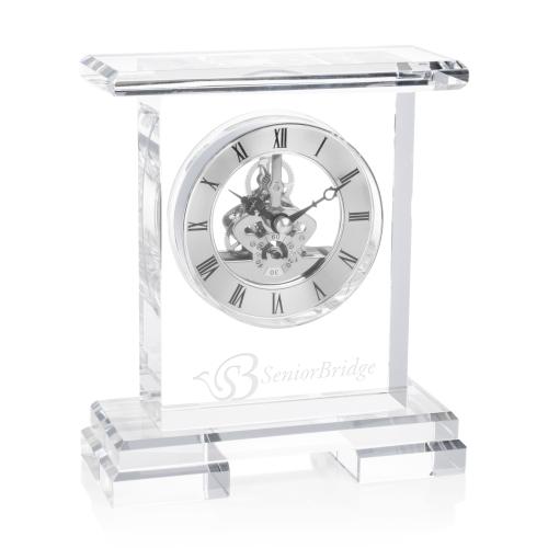 Corporate Recognition Gifts - Clocks - Todmorden Clock - Silver