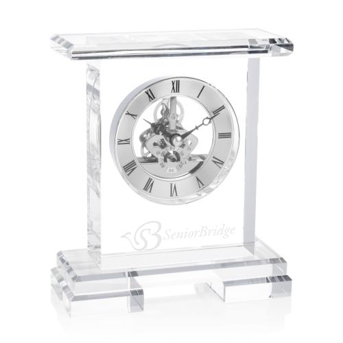 Corporate Recognition Gifts - Clocks - Todmorden Clock - Silver