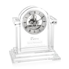 Velia Clock - Silver - Corporate Recognition Gifts