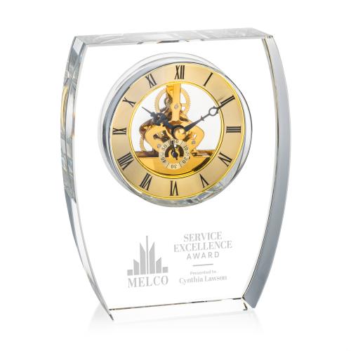 Corporate Recognition Gifts - Clocks - Barchus Clock - Gold
