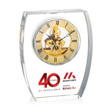 Barchus Full Color Clock - Gold - Corporate Recognition Gifts