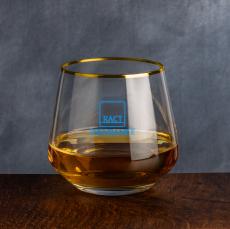 Tucson Gold Rim Whiskey Taster - Imprinted - Corporate Recognition Gifts