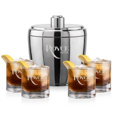 Pescara Ice Bucket & Wakefield On-the-Rocks Set - Corporate Recognition Gifts