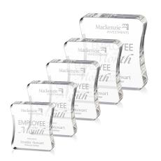 Barre Rectangle Crystal Award - Years of Service Awards 