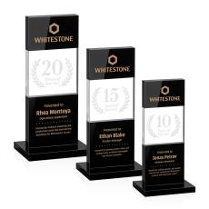 Basilia Black Obelisk Crystal Award - Sales Awards