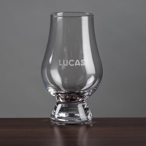 Corporate Recognition Gifts - Etched Barware - Glencairn&reg; Scotch Whiskey - Imprinted
