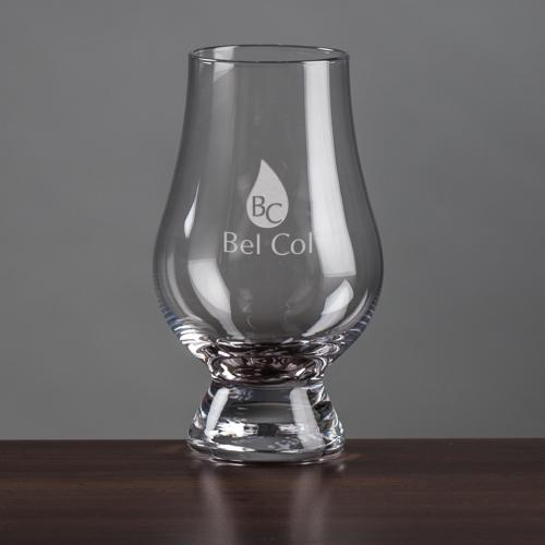 Corporate Recognition Gifts - Etched Barware - Glencairn&reg; Scotch Whiskey - Deep Etch