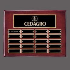 Oakleigh Horiz Pert/Plaque - Rosewood/Gold - Perpetual Plaques