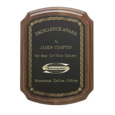 Notched Corner Plaque - Employee Awards