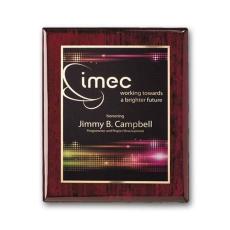 SpectraPrint Plaque - Rosewood Gold - Corporate Awards
