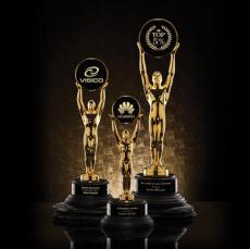 Champion Circle on Ebony Metal Award - Metal Awards