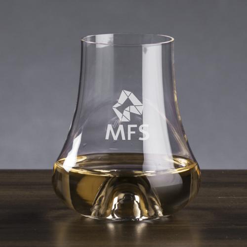 Corporate Recognition Gifts - Etched Barware - Boston Whiskey Taster - Deep Etch