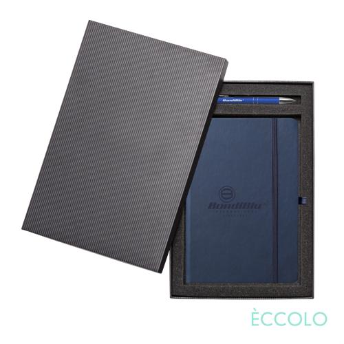 Corporate Recognition Gifts - Executive Gifts - Eccolo&reg; Cool Journal/Clicker Pen Gift Set - (M)