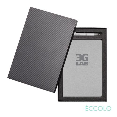 Corporate Recognition Gifts - Executive Gifts - Eccolo&reg; Solo Journal/Clicker Pen Gift Set - (M)