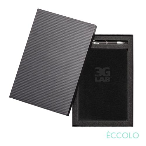 Corporate Recognition Gifts - Executive Gifts - Eccolo&reg; Solo Journal/Clicker Pen Gift Set - (M)