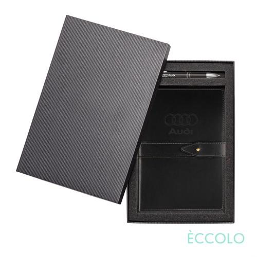 Corporate Recognition Gifts - Executive Gifts - Eccolo&reg; Legend Journal/Clicker Pen Gift Set - (M) 
