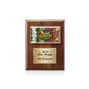 Gossamer Full Color Plaque - Walnut/Gold