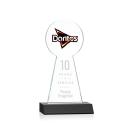 Laidlaw Full Color/Etch Black Circle Crystal Award