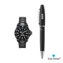 Euro Design&reg; Velten Watch/Pen Set