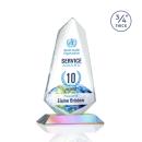 Sheridan Full Color Prismatic Peak Crystal Award
