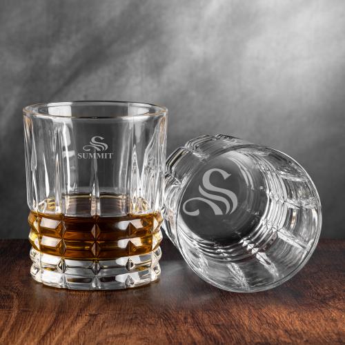 Corporate Recognition Gifts - Etched Barware - Aulich Whiskey Taster - 10.5oz
