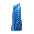 Hallandale Blue Obelisk Crystal Award