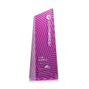 Hallandale Pink Obelisk Crystal Award