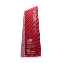 Hallandale Red Obelisk Crystal Award