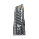 Hallandale Full Color Black Obelisk Crystal Award