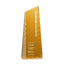 Hallandale Full Color Yellow Obelisk Crystal Award
