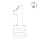 1 Year of Service Award - Employee Anniversary Acrylic Number