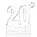20 Years of Service Award - Employee Anniversary Acrylic Number
