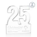 25 Years of Service Award - Employee Anniversary Acrylic Number