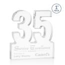 35 Years of Service Award - Employee Anniversary Acrylic Number