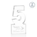 5 Years of Service Award - Employee Anniversary Acrylic Number