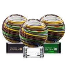 Lunar Spheres on Paragon Base Glass Award - Modern Awards