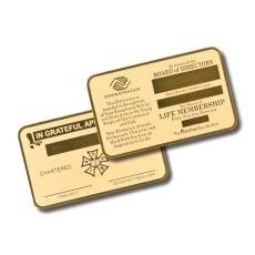 Wallet Card - Brass - Executive Gifts