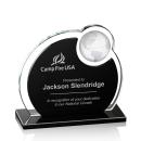 Riccarda Globe Black Spheres Crystal Award