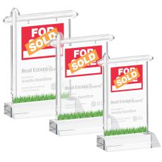 Real Estate Clear Abstract / Misc Crystal Award - Corporate Awards