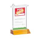 Real Estate Amber Abstract / Misc Crystal Award