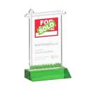 Real Estate Green Abstract / Misc Crystal Award