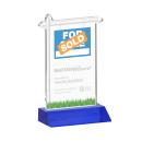 Real Estate Blue Abstract / Misc Crystal Award