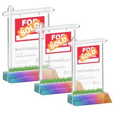 Real Estate Prismatic Abstract / Misc Crystal Award - Corporate Awards