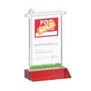 Real Estate Red Abstract / Misc Crystal Award