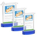 Real Estate Blue on Alberton Base Abstract / Misc Crystal Award