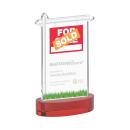 Real Estate Red on Alberton Base Abstract / Misc Crystal Award