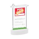 Real Estate White on Alberton Base Abstract / Misc Crystal Award