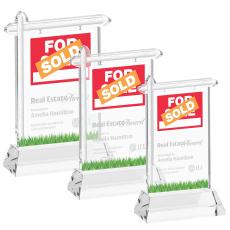 Real Estate Clear on Hartford Base Abstract / Misc Crystal Award - Corporate Awards